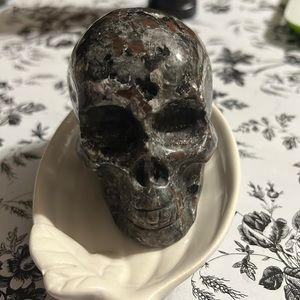 Carved Gemstone Skull